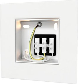 Applique da Parete Cubica G9 in Gesso Pitturabile