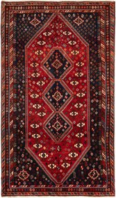 Shiraz Tappeto 270x160 Rosso (Iran) Annodato A Mano