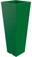 Vaso 34x86 cm in Resina Arkema Quadro 86 Verde Scuro