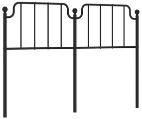 Testiera in metallo nero 135 cm