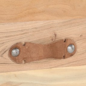 Tavolino da caffè 90x50x35 cm in legno massello di recupero