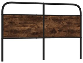 Testiera Rovere Fumo 150 Cm İn Acciaio E Legno Multistrato /