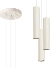 Brilagi - Lampadario LED a cavo CRESTO 3xGU10/10W/230V crema