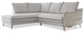 Divano letto angolare beige (angolo sinistro) Charming Charlie - Miuform