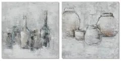 Quadro DKD Home Decor 100 x 2,8 x 100 cm Vaso Tradizionale (2 Unità)