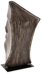 Decorazione da tavolo 29x25x17 cm in resina con finitura ramata