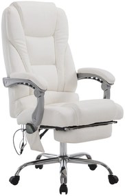 Poltrona Ufficio Con Massaggi·atore Integrato: Bürostuhl Pacific / Weiß