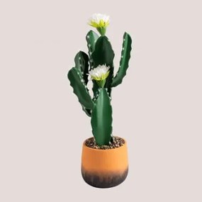 Cactus Artificiale con Flores Cereus 52 cm ↑52 cm - Sklum