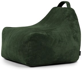 Pouf a sacco per bambini verde con rivestimento in velluto a coste Game Amuse – SLOWDOWN