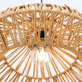 Orion HL 6-1813/1 - Lampadario a sospensione con filo BASKET 1xE27/40W/230V diametro 40 cm canapa