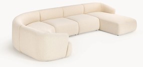 Divano angolare XL componibile in bouclé Sofia