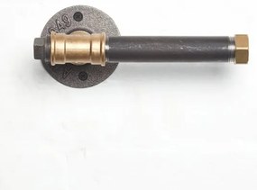 Portarotolo BORURAF 8x22 cm nero/oro