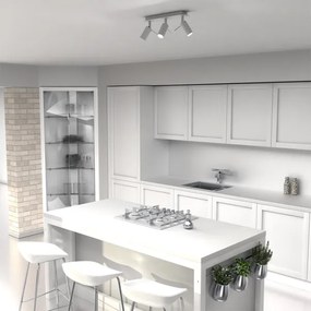 Faretto PRESTON 3xGU10/40W/230V bianco