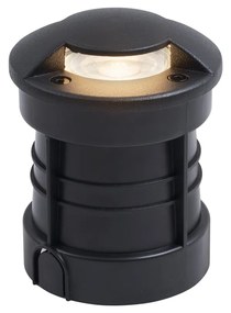 Faretto da terra moderno nero GU10 50mm 2-Luci Effetto IP65/IP67 - Cellar