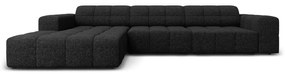 Divano angolare antracite (angolo sinistro) Chicago - Cosmopolitan Design