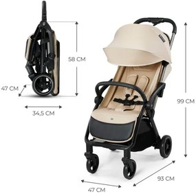 KINDERKRAFT - Passeggino sportivo APINO beige