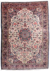 Bidjar Tappeto persiano 150x200 Beige (Iran) Annodato A Mano