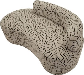 Divano beige con rivestimento in bouclé 176 cm Nairobi – Mauro Ferretti