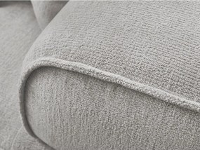 Divano grigio chiaro con rivestimento in ciniglia 237 cm Whesley – Bobochic Paris