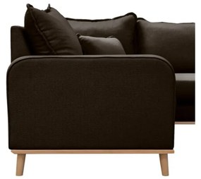 Divano angolare nero (angolo destro) Beata - Ropez