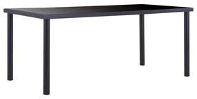 Set da pranzo 7 pz in similpelle cappuccino