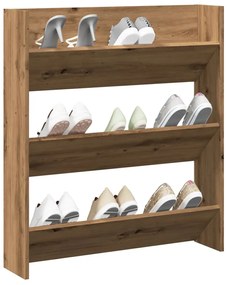 Scarpiera A Muro Rovere Artigianale 80x18x90 Cm İn Truciolato /