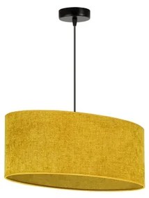 Duolla - Lampadario a sospensione con filo OVAL 1xE27/15W/230V marrone