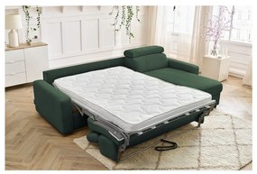 Divano angolare in verde scuro allungabile (con composizione variabile) Monaco – Bobochic Paris