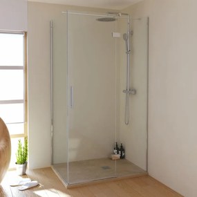 Piatto doccia SANYCCES in resina STRATO crema L 90 x L 90 cm