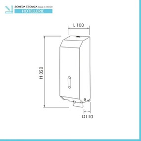 Dispenser sapone liquido a parete 1200 ml in acciaio inox lucido