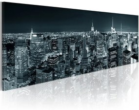 Quadro Boundless city  Colore blu navy, Dimensioni e Misure 120x40