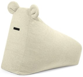 Pouf a sacco per bambini color crema con rivestimento in bouclé Snug 80 Bear – SLOWDOWN