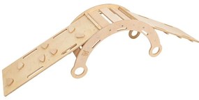 Arco a dondolo montessori di colore naturale in pino massiccio 39x75x38 cm Montessori – Meowbaby