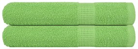 Asciugamani 2 Pz Verde Mela 100x200 Cm 360 G/m² 100% Cotone /