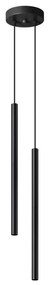 Sollux SL.1304 - Lampadario a sospensione con filo PASTELO 2xG9/8W/230V nero