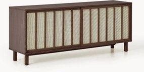 Credenza con frontali in rattan Echo