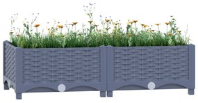 Fioriera Rialzata 80x40x23 Cm İn Polipropilene /