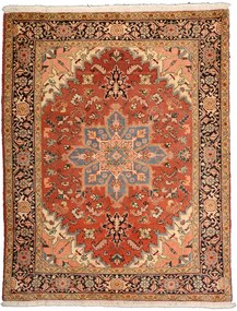 Heriz Tappeto 200x150 Beige (Iran) Annodato A Mano
