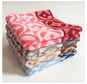 Asciugamano rosa in cotone 70x140 cm Compass - JAHU collections