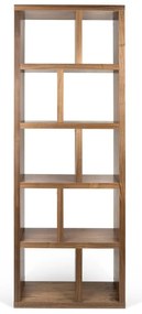 Libreria marrone effetto noce 70x198 cm Berlin - TemaHome