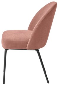 Sedia da pranzo rosa Creston - Unique Furniture