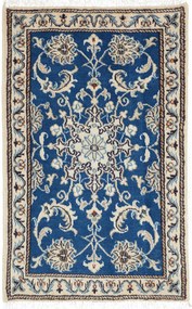 Nain Tappeto 60x90 Blu (Iran) Annodato A Mano