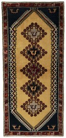 Gabbeh Tappeto 200 x 90 Giallo (Iran) Annodato A Mano