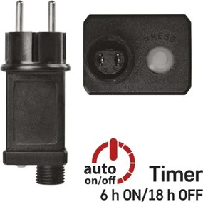 Alimentatore per catene luminose natalizie 230V, IP44 — sicuro e resistente alle intemperie