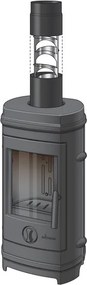 Stufa a legna INVICTA Remilly Plus 5 stelle 8.9 kW Antracite