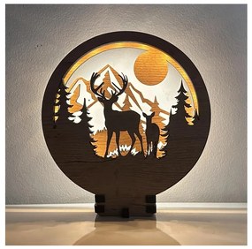 Li-Go 23592/DUB2 - Lampada da tavolo decorativa dimmerabile a LED LED/12W/230V 20x22 cm rovere