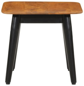 Tavolo da salotto 45x45x40cm in legno massello di mango e ferro