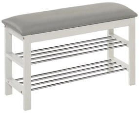 Scarpiera 48x81 cm bianco/grigio