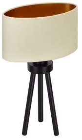Duolla - Lampada da tavolo OVAL VEGAN 1xE27/15W/230V diametro 30 cm color crema