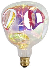 Lampadina LED dimmerabile E27 G125 arcobaleno 4W 200lm 1800K